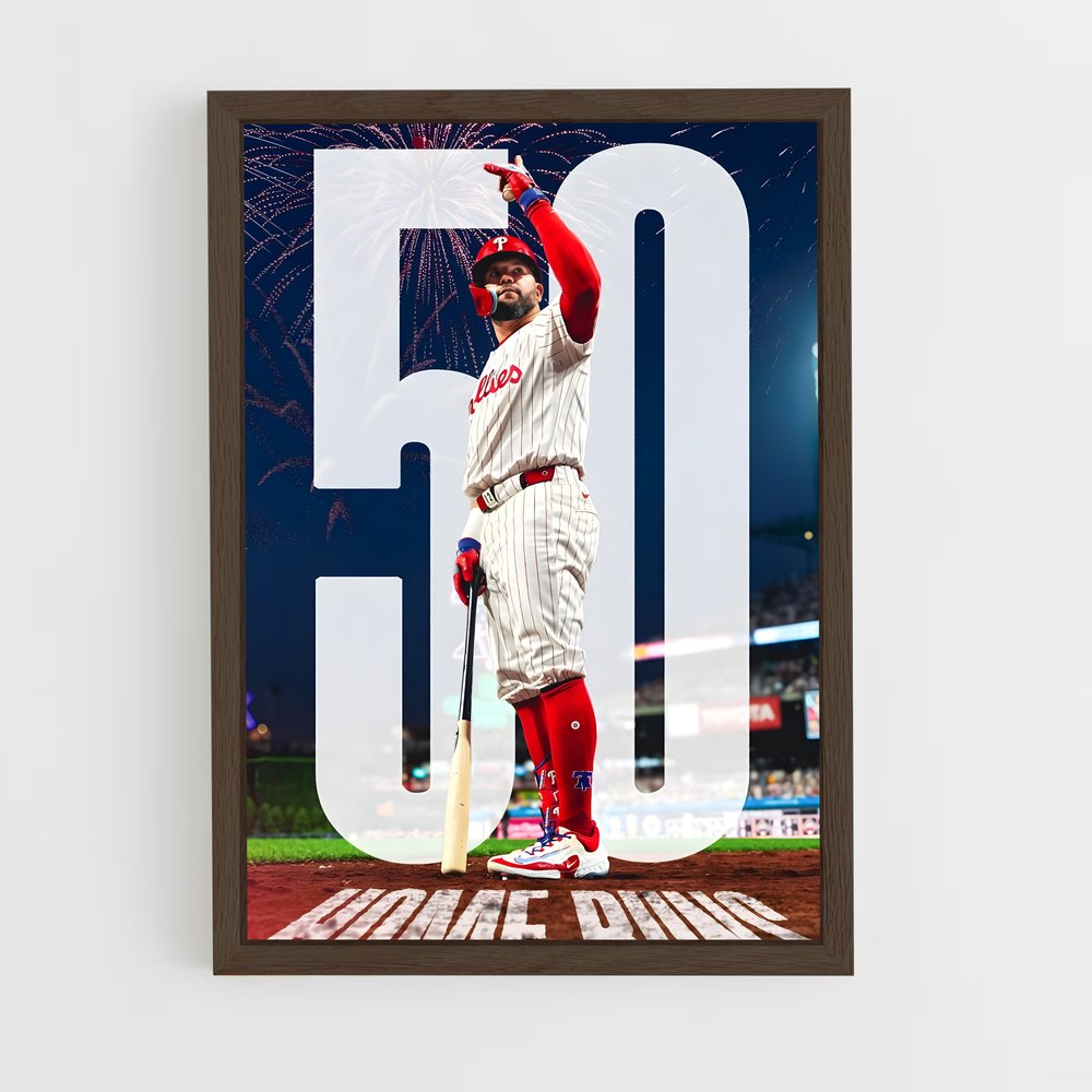 Poster Home Run Fireworks – affiche Baseball (vue 5)